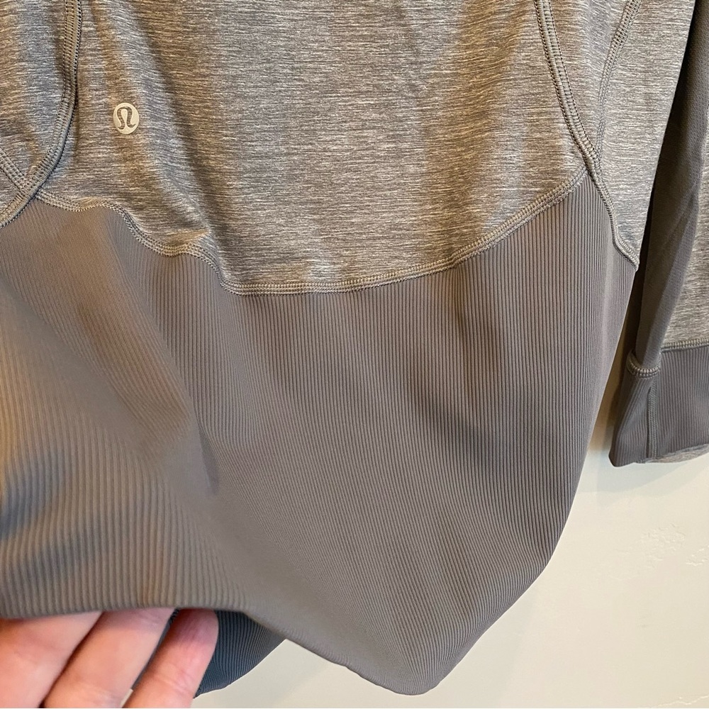 LULULEMON Daily Practice Jacket Heathered Slate Grey - Picture 14 of 16
